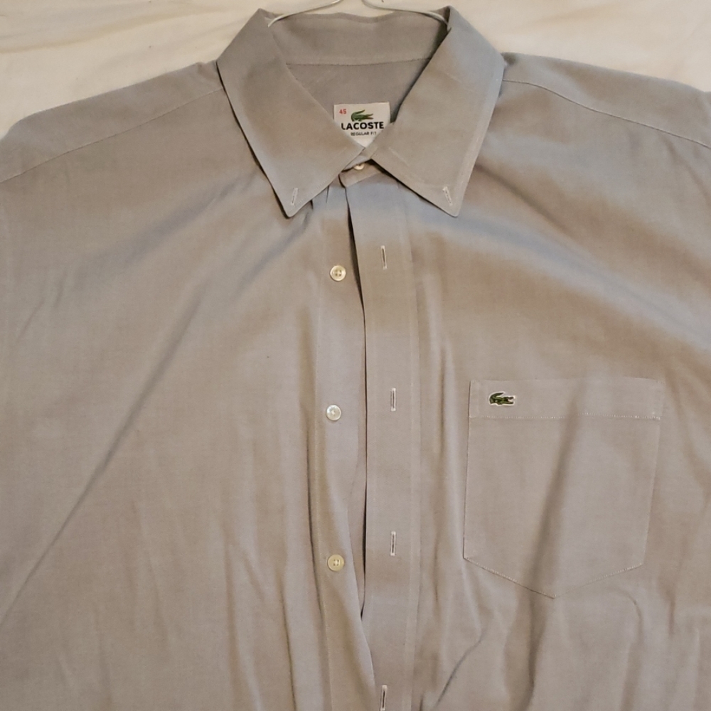 Lacoste mens button down shirt